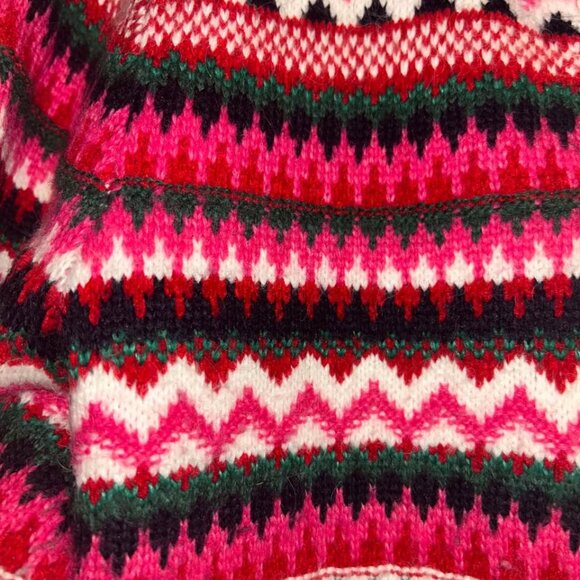 NWT Talbots Zip Cardigan Sweater- Joyful Fair Isle woman's size XL - Picture 9 of 12